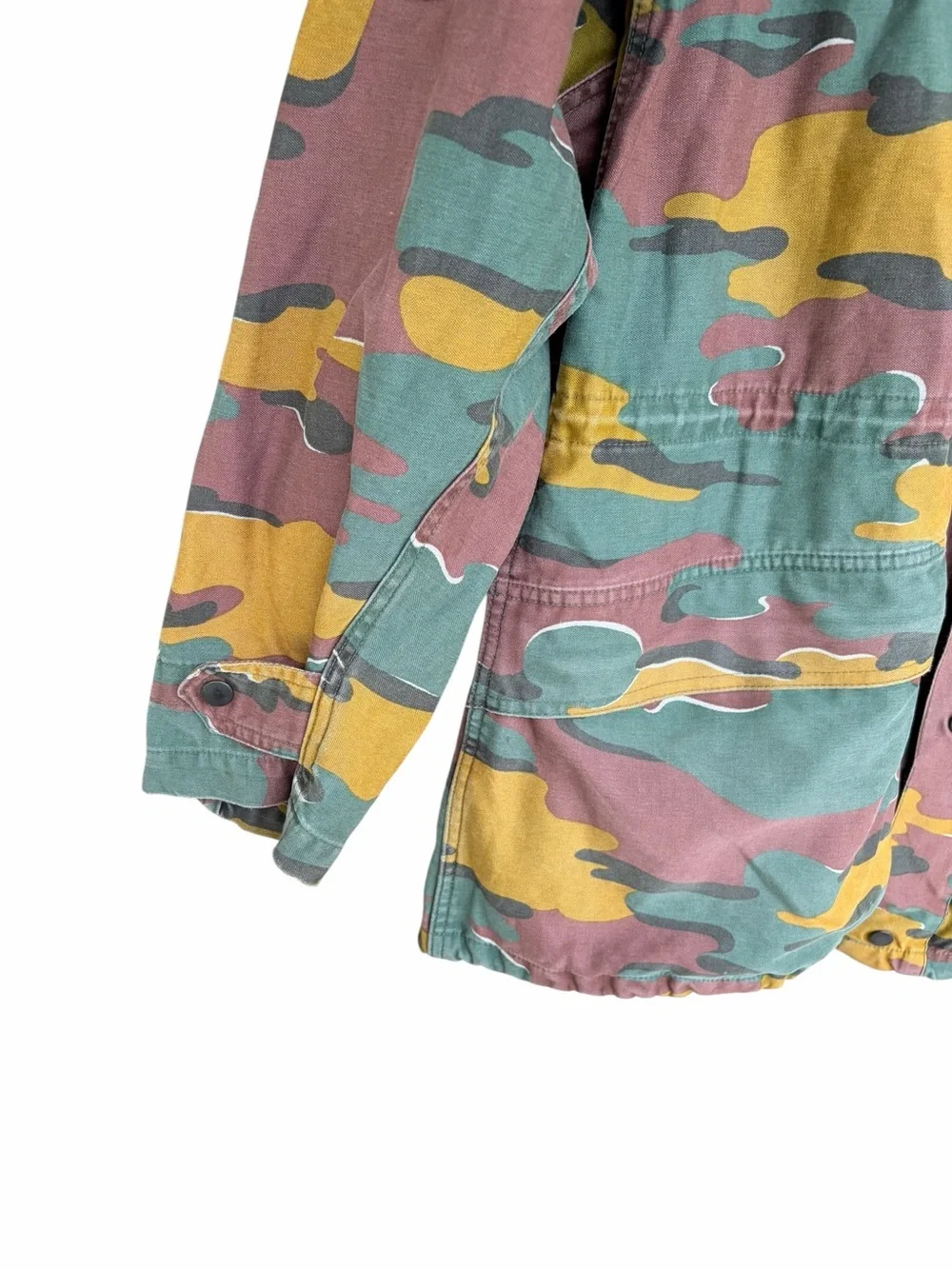 Vintage Belgium Army Jacket Military-Style Camouflage Field Jacket Reversible